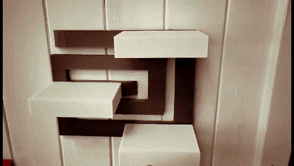 MODERN 3 TIER HIDDEN SHELF - NO SUPPORTS - 4 PARTS