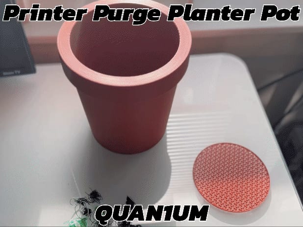 Printer Purge Planter Pot