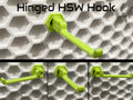 Hinged Hooks for HSW (honeycomb storage wall)