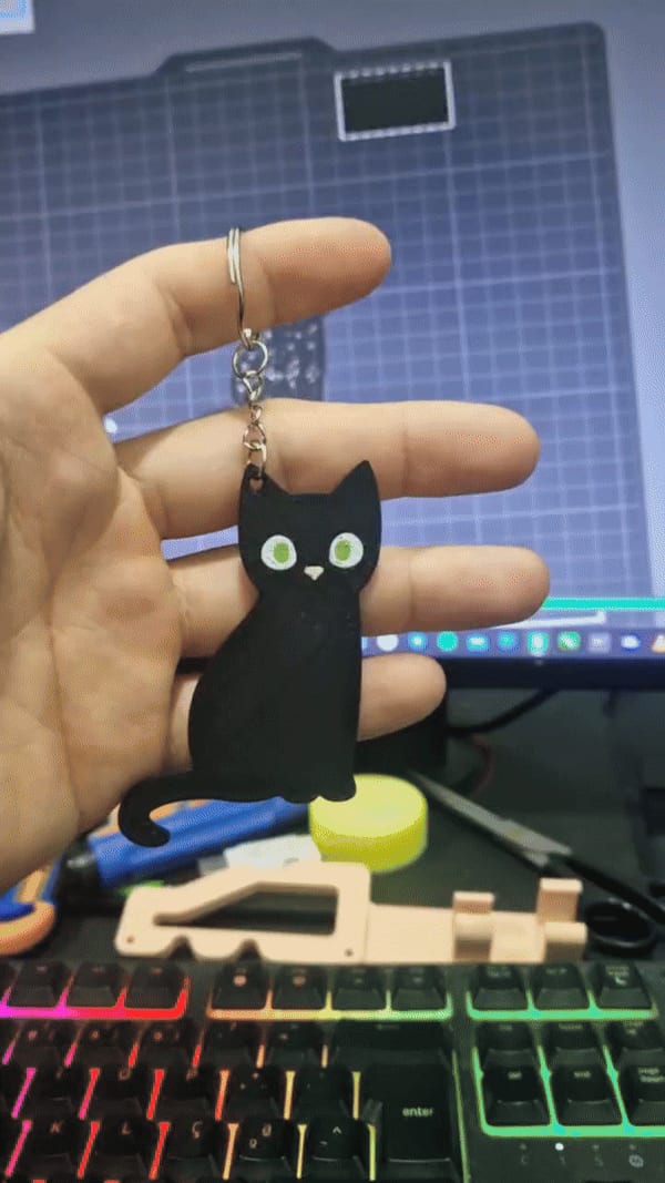 keychain cat