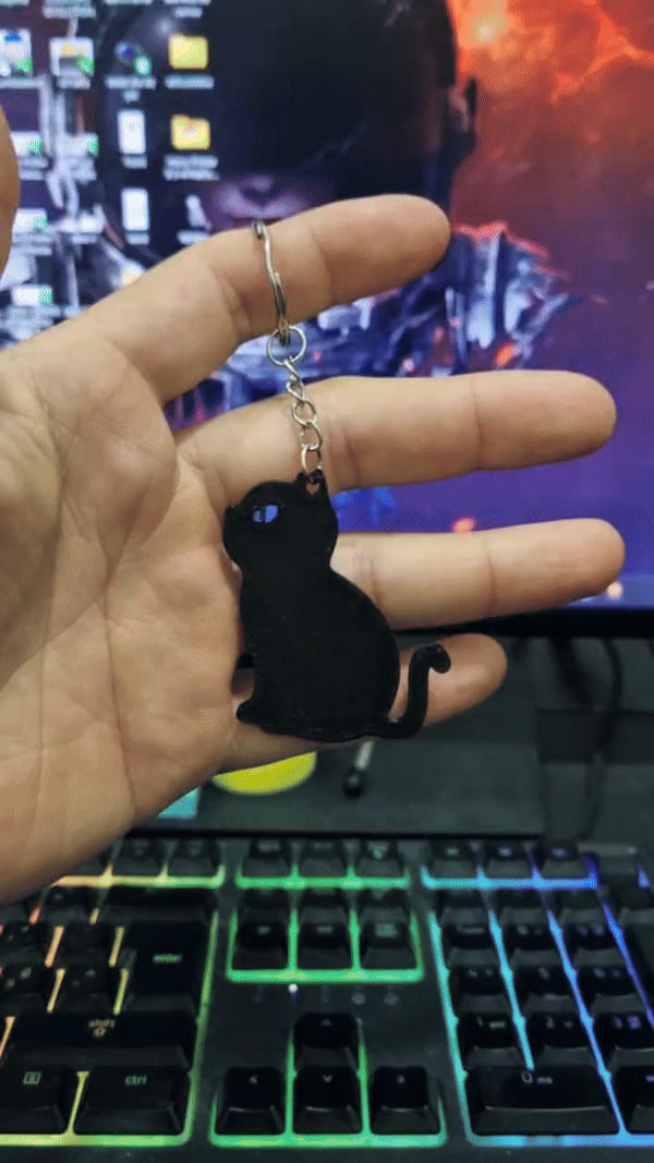 keychain cat