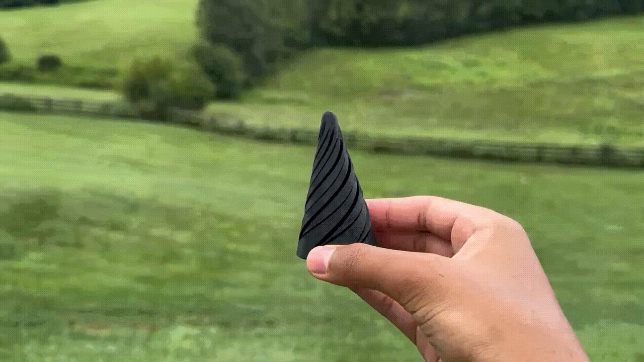 Spiral cone fidget