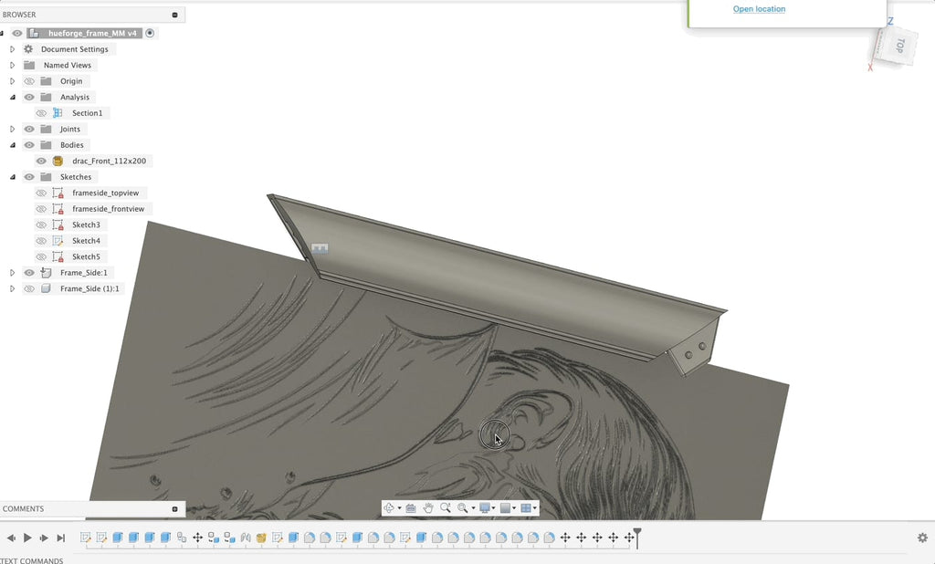 Modular Frame for Hueforge Prints