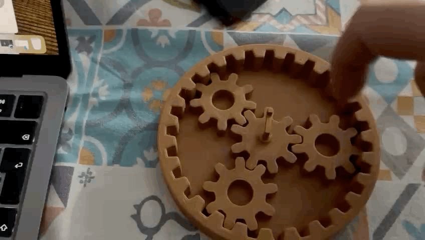 Interactive Planetary Gear Puzzle