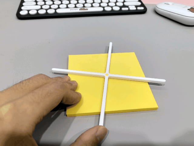 正方形四等分教具