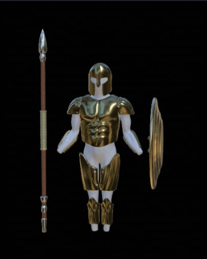 Greek armor set for figurines or cosplay