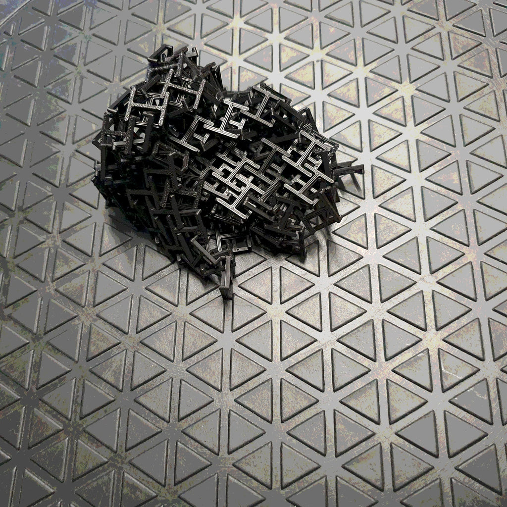 fabric lattice cube pattern