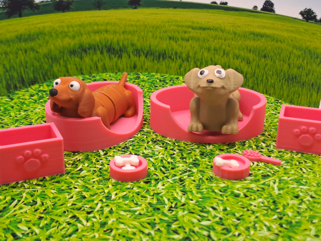 Cute pet bed playset