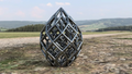 Latticework dragon egg statue