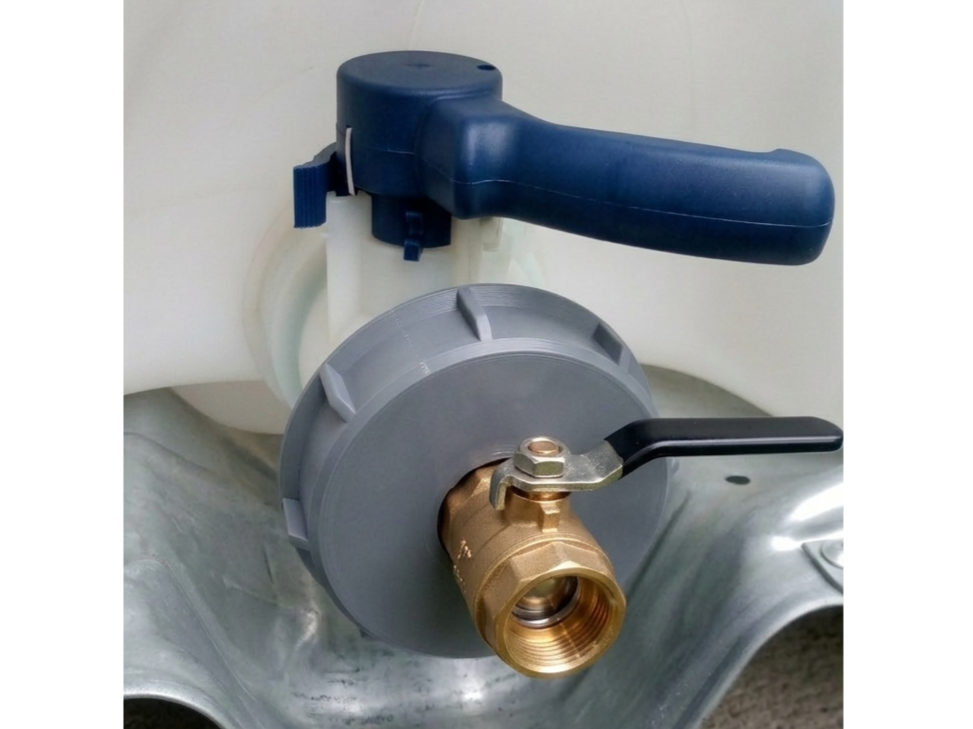 IBC Tank Adapter S100x8 to G1'' with TPU seal