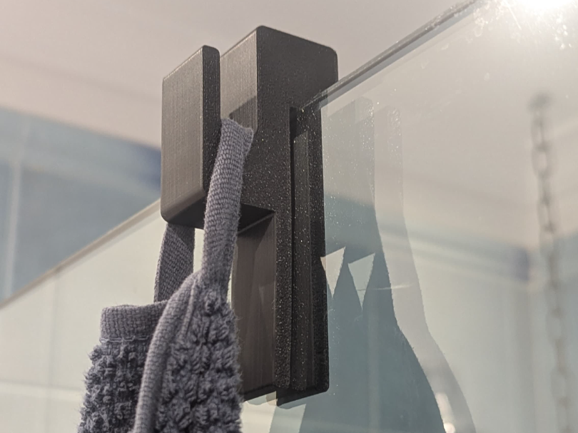 Multi-Purpose Hook for 11 mm Shower Screens