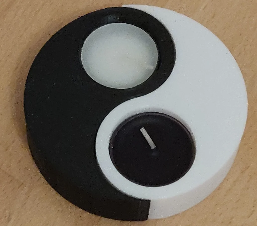 Yin and Yang candle holders