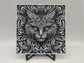 Psychedelic Cat Visual Illusion