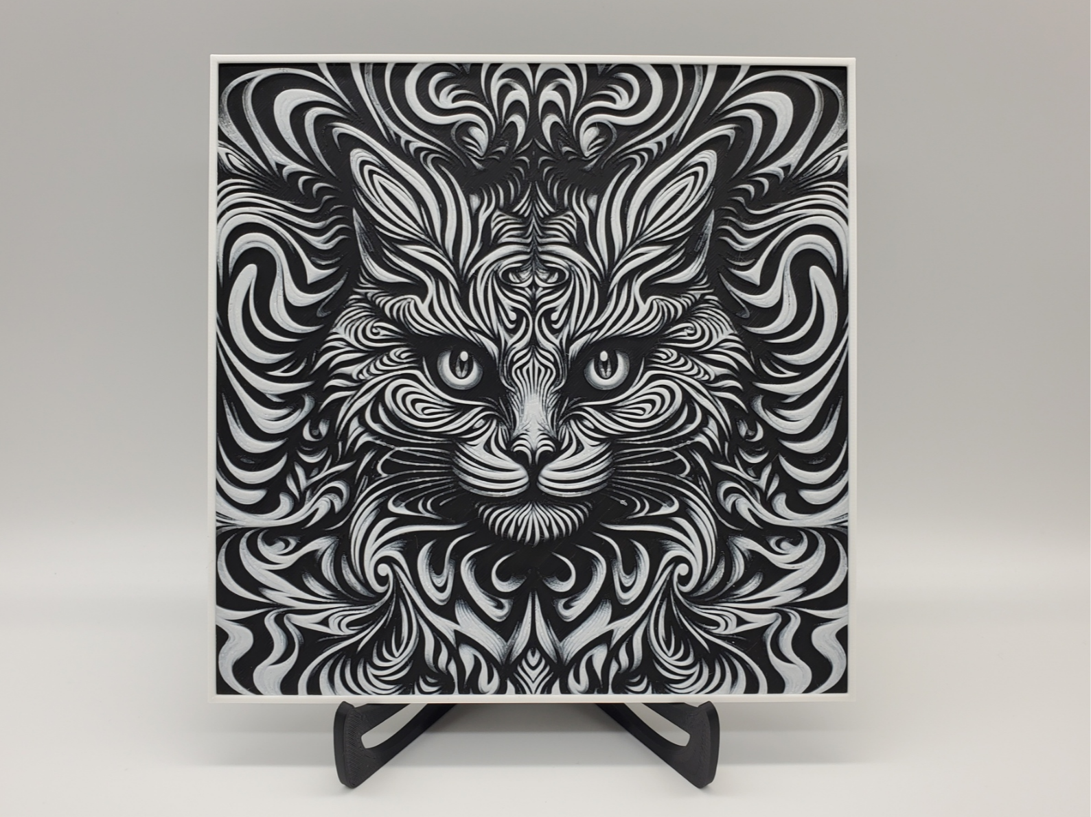Psychedelic Cat Visual Illusion
