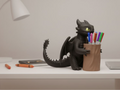 The night fury pencil holder