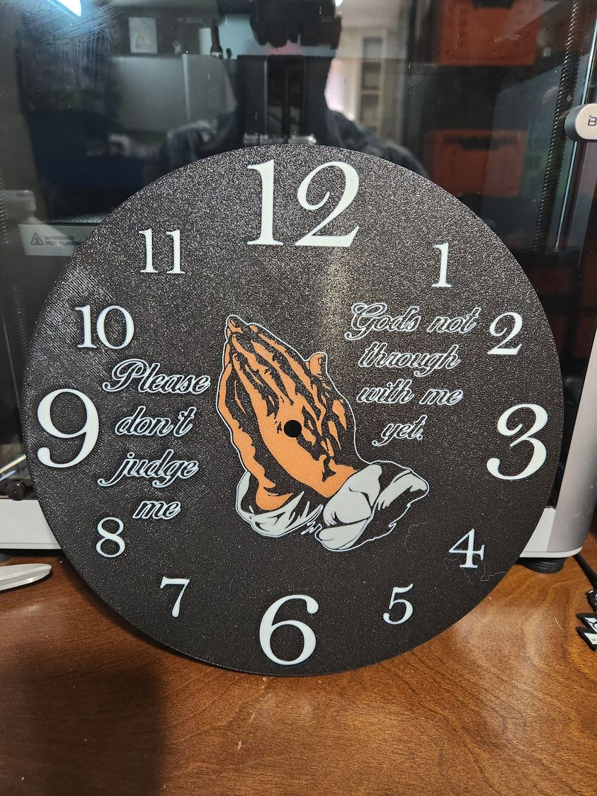 Please don't judge me clock