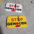 STOP GENOCIDE badge