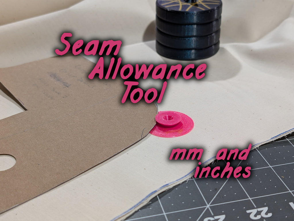 Sewing Seam Allowance Tracing Disks (inches & mm)