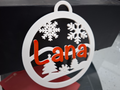 Simple Christmas ornament (with changeable name)