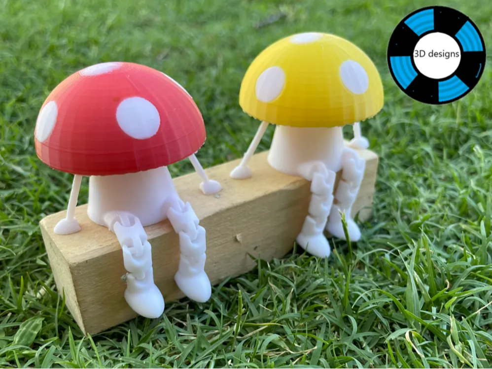 articulated toadstool with arms