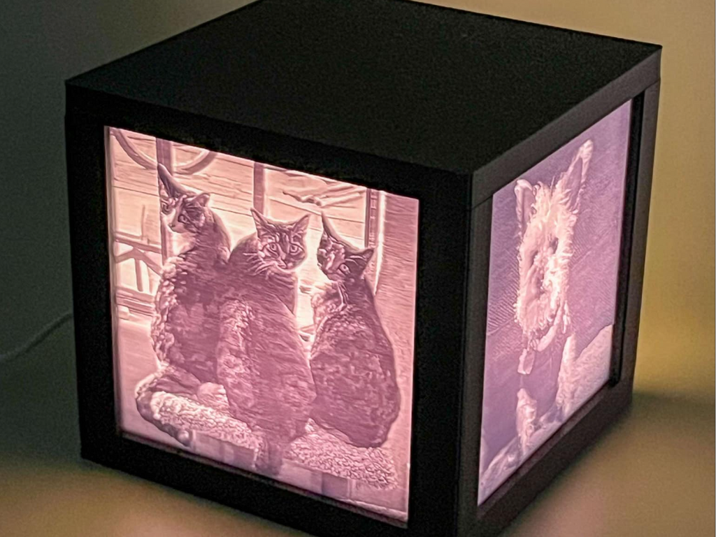 110mm Lithophane Cube Frame