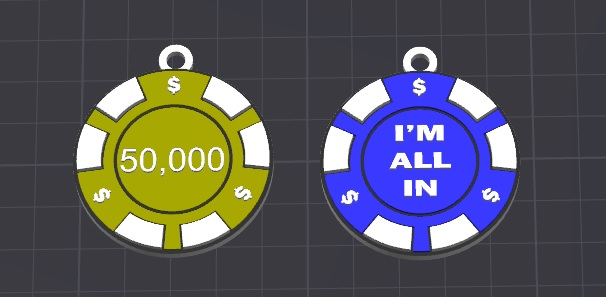 poker keychains / necklace charms(free,commercial)