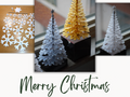 Snowflake Christmas Tree with Star Topper