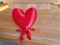 Articulated flexi heart with legs love hart coeur