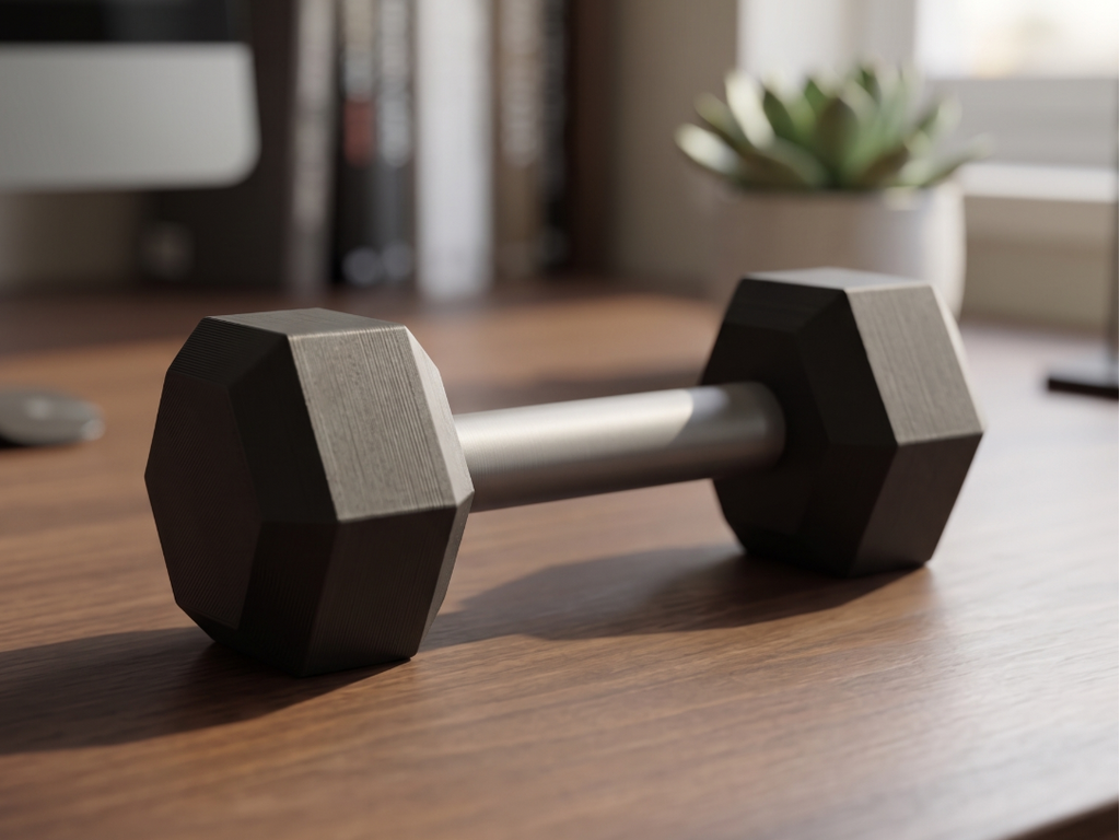 Minimalist Decorative Dumbbell – Desktop Gym Art