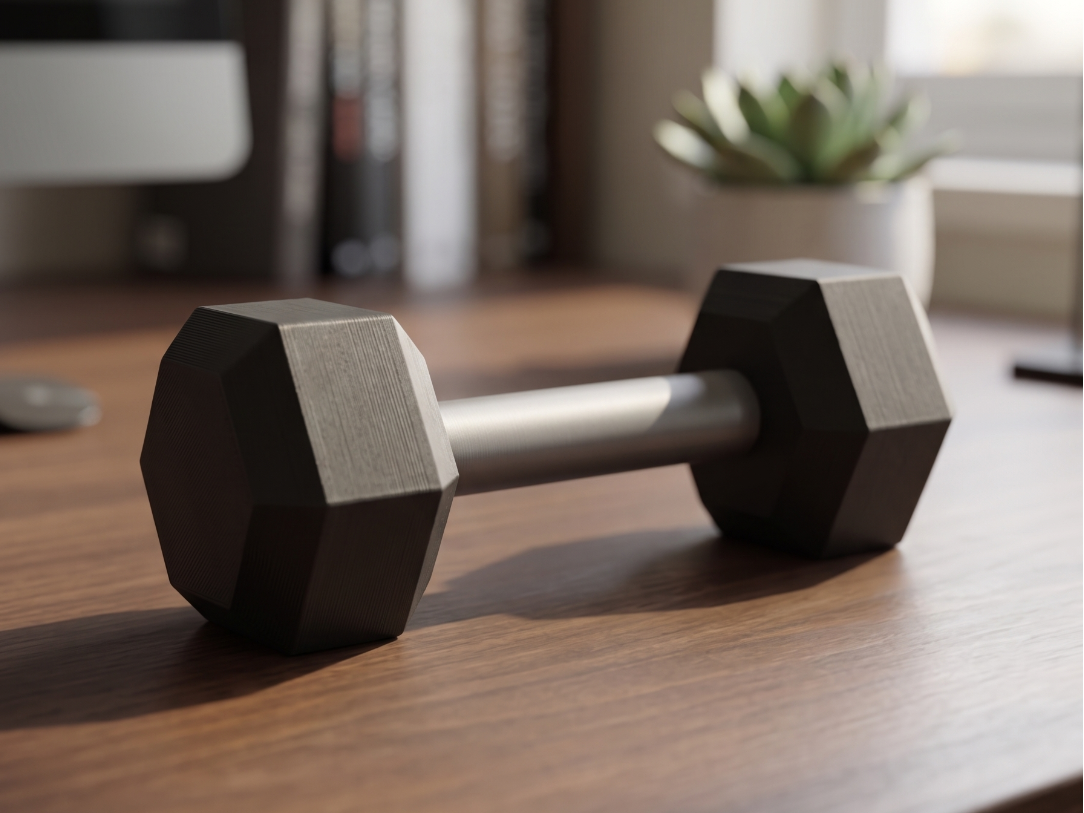 Minimalist Decorative Dumbbell – Desktop Gym Art