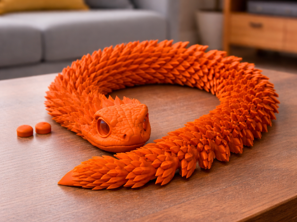 Flexible Articulated Viper Snake - Remix