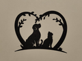 dog and cat heart