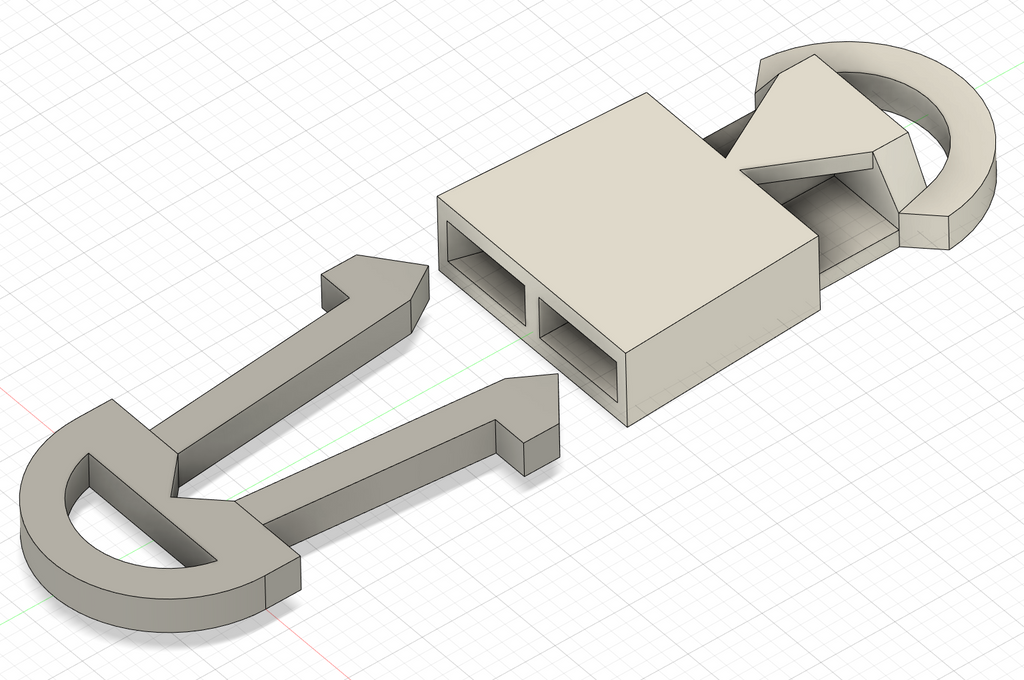 Secure Keychain Quick-Release Buckle