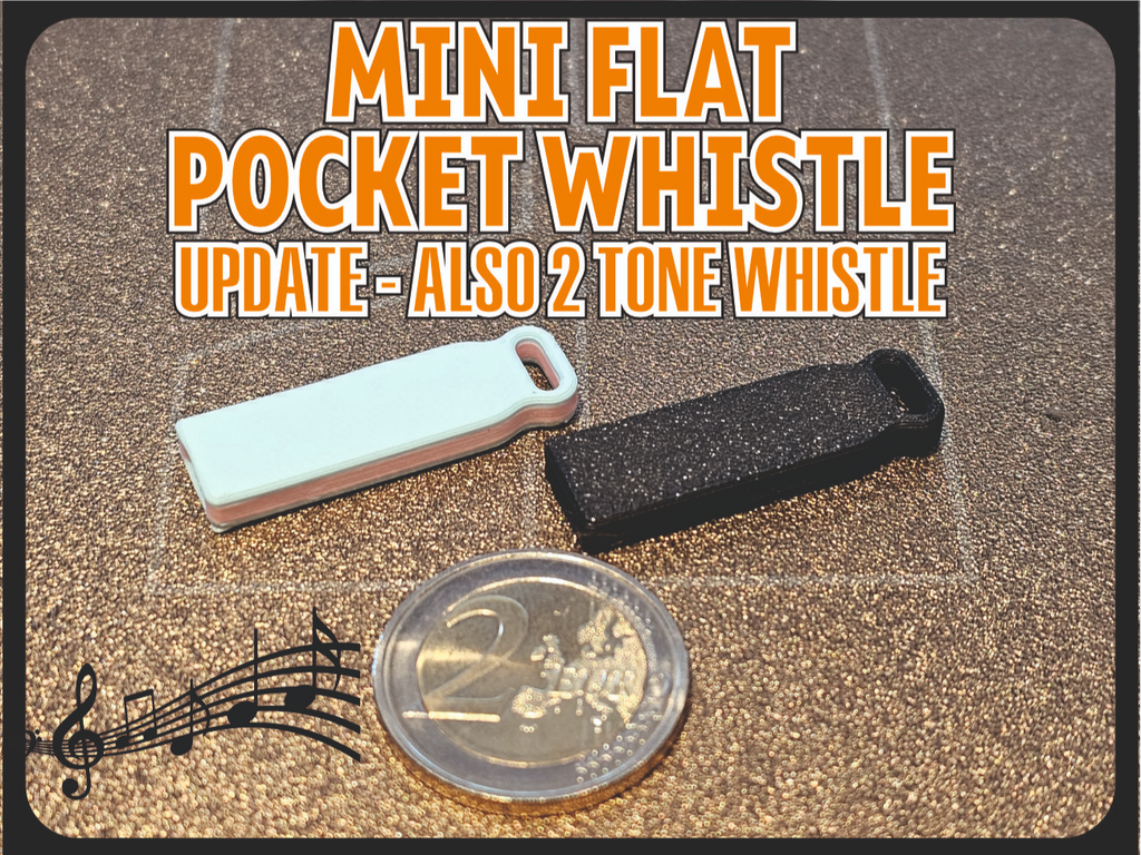 MINI FLAT Pocket Whistle