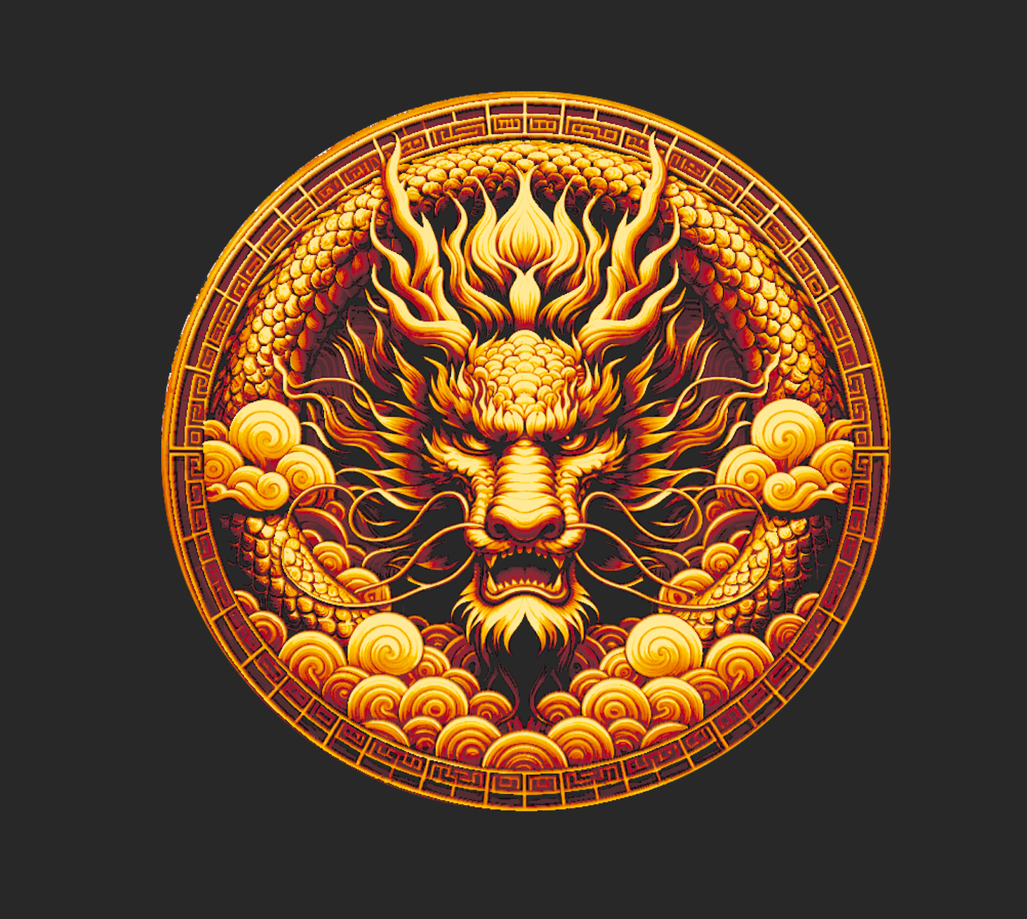 Imperial Dragon HueForge Art