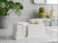 Q-Tip & Cotton Pad Bathroom Organizer
