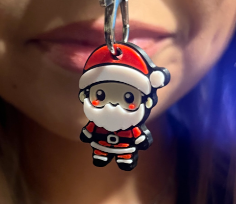 Santa Keychain