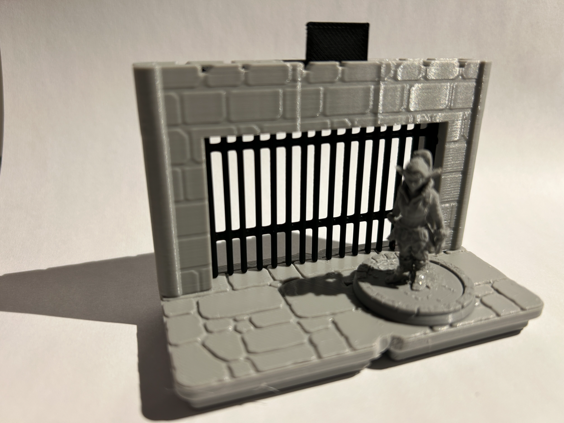 Portcullis 2x1 Section for Gridfinity Dungeon Kit