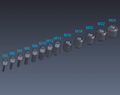 Metric thread testbolt