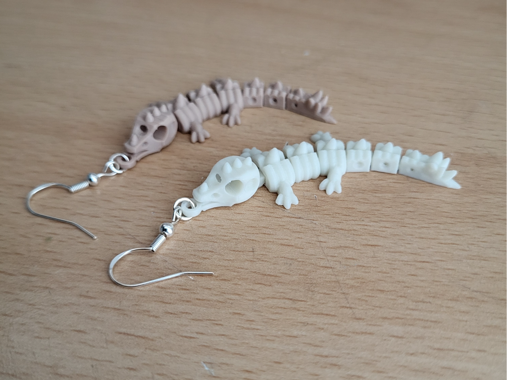 dragon skeleton earring