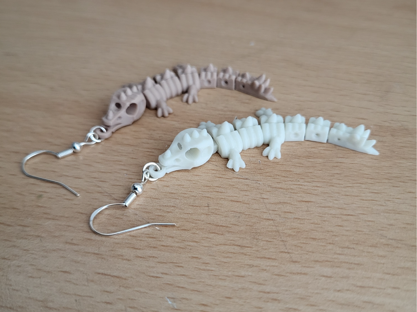 dragon skeleton earring