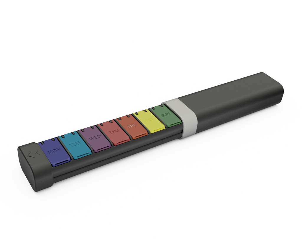 Stylish Pill Box w/ customizable decoration piece