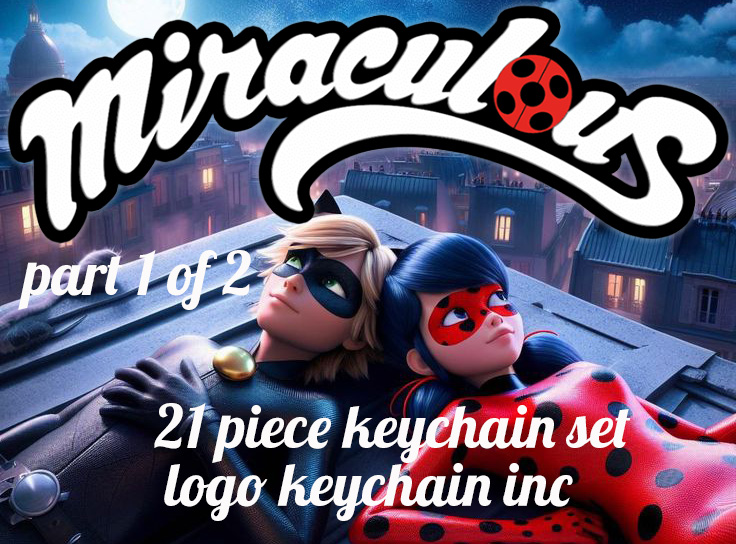 miraculous 21 piece set keychain 1 of 2