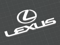 Lexus Logo with Text - Custom 3D Printed Design