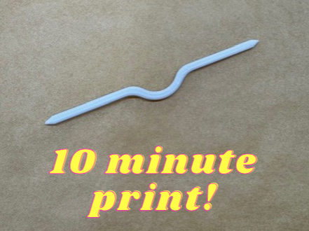 Cable knitting needle