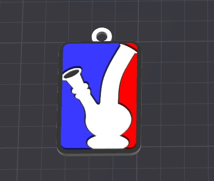 bong keychain / necklace charm (free commercial)