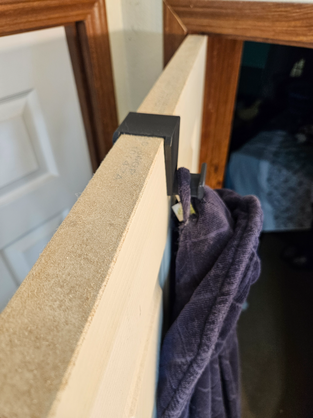 Door hanger for towels or robes