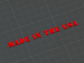 "MADE IN THE USA" Retro Military Stencil Stamp