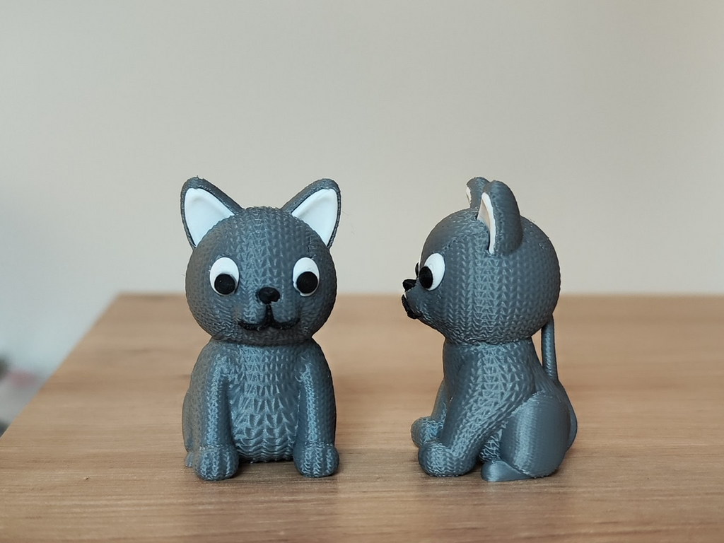 Knitted cat - multipart