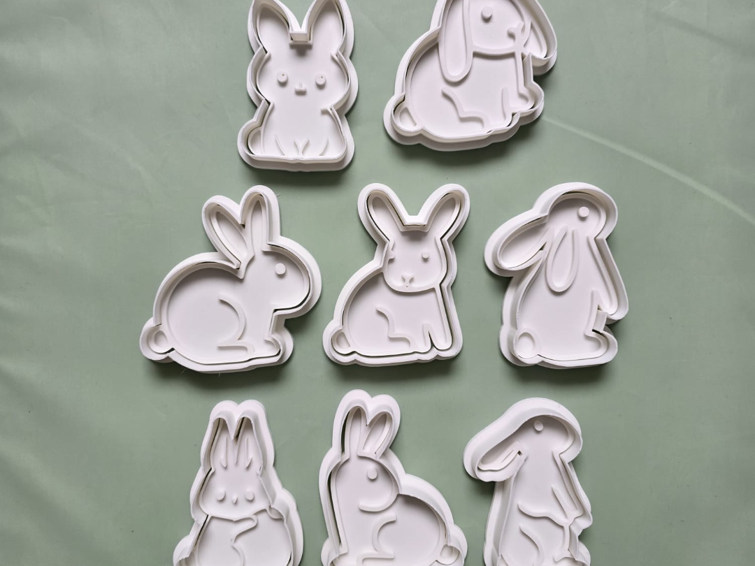 Cute Easter Bunny Rabbit Cookie Cutter Playdoh